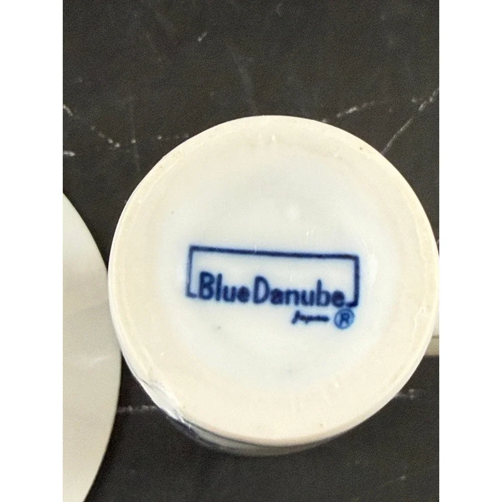 VTG Blue Danube Blue Onion Porcelain Irish Coffee Cup and Saucer READ